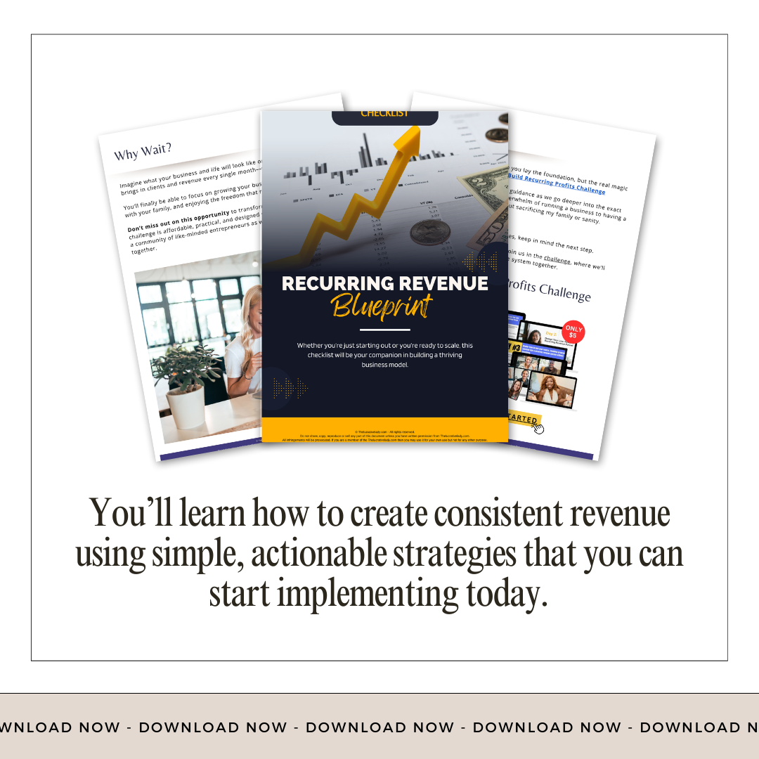 Recurring Revenue Blueprint checklist